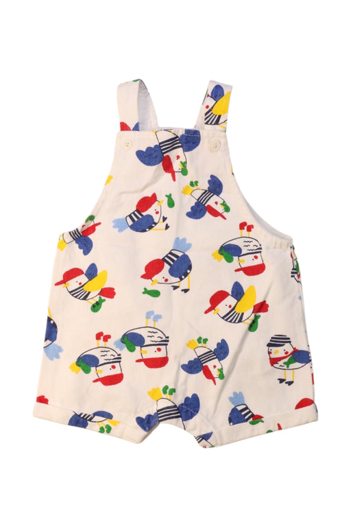 A Multicolour Overall Shorts from DPAM in size 3-6M for neutral. (Front View)
