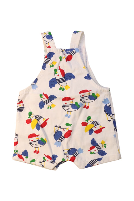 A Multicolour Overall Shorts from DPAM in size 3-6M for neutral. (Back View)