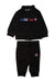 A Black Pants Sets from Adidas in size 3-6M for neutral. (Front View)