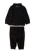 A Black Pants Sets from Adidas in size 3-6M for neutral. (Back View)