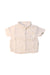 A White Short Sleeve Shirts from Cadet Rousselle in size 0-3M for boy. (Front View)