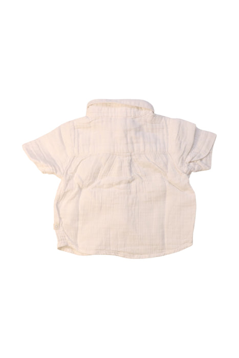 A White Short Sleeve Shirts from Cadet Rousselle in size 0-3M for boy. (Back View)