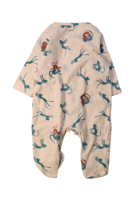 A Multicolour Long Sleeve Rompers from Moulin Roty in size 0-3M for neutral. (Back View)