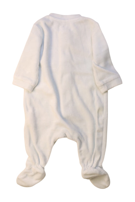 A White Onesies from Chicco in size 0-3M for neutral. (Back View)