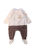 A White Onesies from Absorba in size 6-12M for neutral. (Front View)