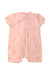 A Pink Short Sleeve Rompers from Seed in size 3-6M for neutral. (Back View)