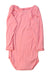 A Pink Long Sleeve Bodysuits from Petit Bateau in size 12-18M for girl. (Back View)