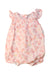 A Pink Sleeveless Rompers from Petit Bateau in size 6-12M for girl. (Front View)