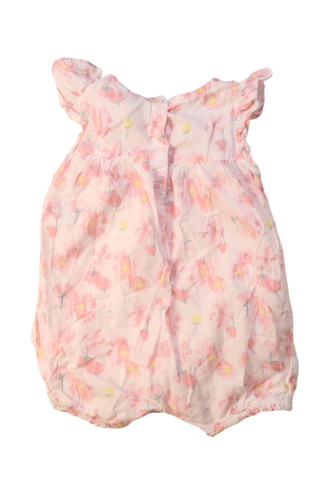 A Pink Sleeveless Rompers from Petit Bateau in size 6-12M for girl. (Back View)