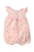 A Pink Sleeveless Rompers from Petit Bateau in size 6-12M for girl. (Back View)