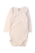 A White Long Sleeve Bodysuits from Petit Bateau in size 3-6M for girl. (Front View)