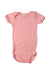 A Pink Short Sleeve Bodysuits from Petit Bateau in size 3-6M for girl. (Front View)