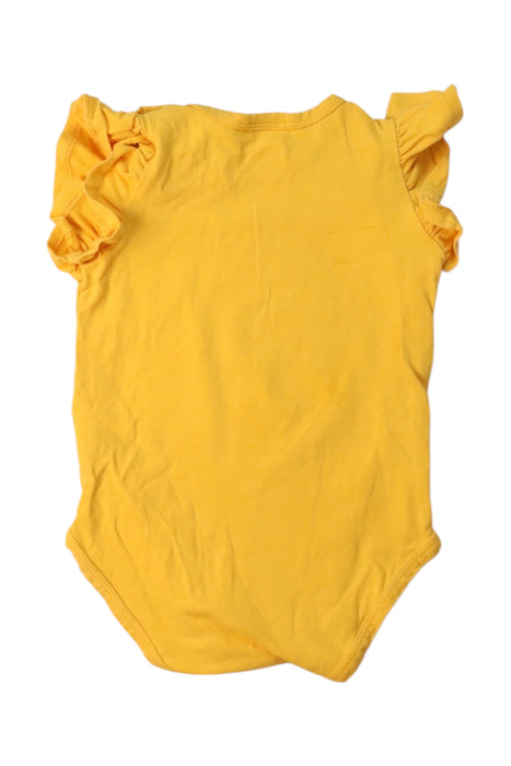A Yellow Short Sleeve Bodysuits from Seed in size 3-6M for girl. (Back View)