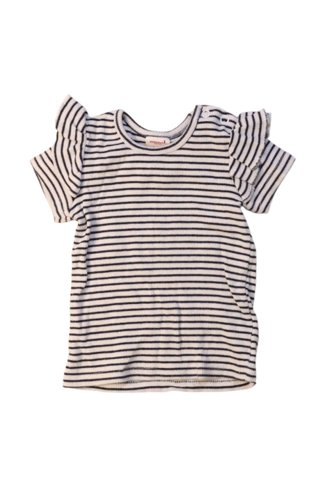 A Black Short Sleeve Tops from Seed in size 3-6M for girl. (Front View)