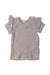 A Black Short Sleeve Tops from Seed in size 3-6M for girl. (Front View)