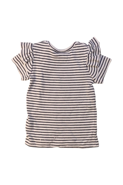 A Black Short Sleeve Tops from Seed in size 3-6M for girl. (Back View)