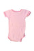 A Pink Short Sleeve Bodysuits from Seed in size 0-3M for girl. (Back View)