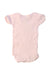 A Pink Short Sleeve Bodysuits from Seed in size 0-3M for girl. (Back View)
