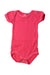 A Pink Short Sleeve Bodysuits from Petit Bateau in size 0-3M for girl. (Front View)