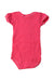 A Pink Short Sleeve Bodysuits from Petit Bateau in size 0-3M for girl. (Back View)