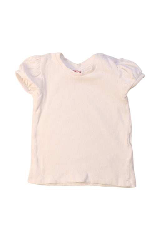 A White Short Sleeve Tops from Seed in size 3-6M for neutral. (Front View)