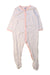 A White Onesies from Petit Bateau in size 12-18M for girl. (Front View)