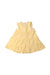 A Yellow Sleeveless Dresses from Petit Bateau in size 6-12M for girl. (Front View)