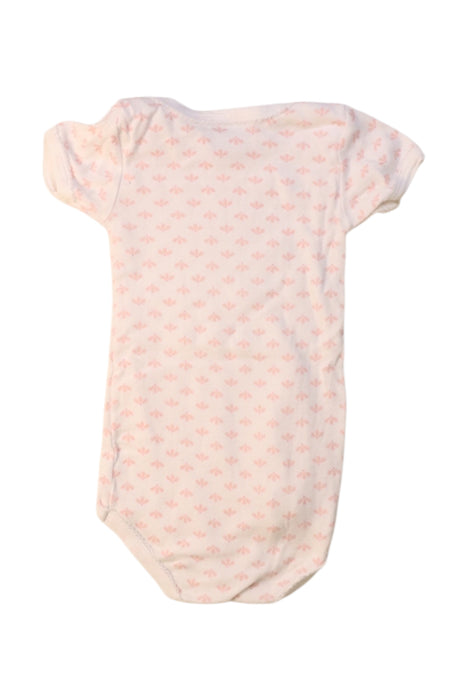 A Ivory Short Sleeve Bodysuits from Petit Bateau in size 3-6M for girl. (Back View)