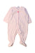A Pink Onesies from Petit Bateau in size 3-6M for girl. (Front View)