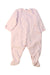 A Pink Onesies from Petit Bateau in size 3-6M for girl. (Back View)