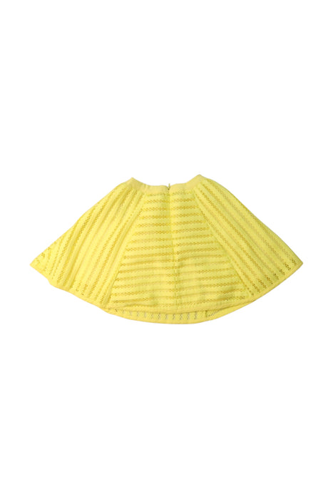 A Yellow Mid Skirts from Gingersnaps in size 4T for girl. (Back View)