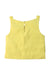A Yellow Sleeveless Tops from Gingersnaps in size 4T for girl. (Back View)