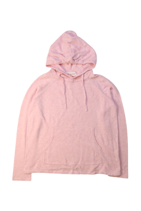 A Pink Hooded Sweatshirts from Excuse My French in size 6T for girl. (Front View)