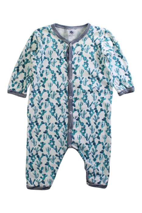 A Multicolour Long Sleeve Rompers from Petit Bateau in size 3-6M for boy. (Front View)