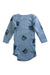 A Blue Long Sleeve Bodysuits from Petit Bateau in size 3-6M for boy. (Back View)