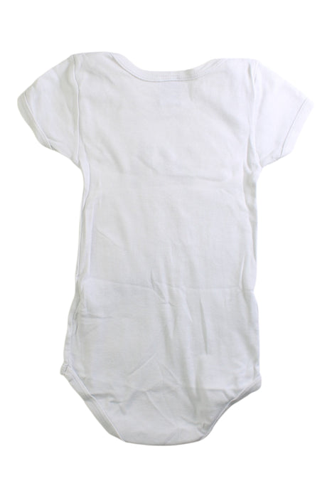 A White Short Sleeve Bodysuits from Petit Bateau in size 12-18M for boy. (Back View)