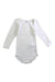 A White Long Sleeve Bodysuits from Petit Bateau in size 12-18M for neutral. (Front View)