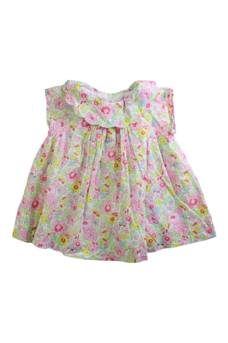 A Multicolour Sleeveless Dresses from Jacadi in size 0-3M for girl. (Front View)