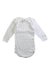 A White Long Sleeve Bodysuits from Petit Bateau in size 3-6M for girl. (Front View)