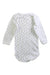 A White Long Sleeve Bodysuits from Petit Bateau in size 3-6M for girl. (Back View)