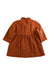A Orange Long Sleeve Dresses from Petit Bateau in size 6-12M for girl. (Back View)