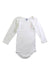 A White Long Sleeve Bodysuits from Petit Bateau in size 12-18M for neutral. (Front View)