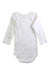 A White Long Sleeve Bodysuits from Petit Bateau in size 12-18M for neutral. (Back View)