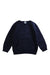 A Navy Crewneck Sweatshirts from Petit Bateau in size 4T for boy. (Front View)