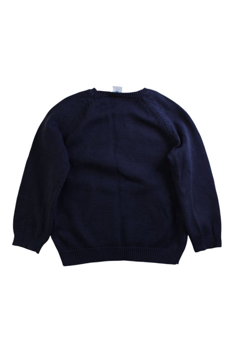 A Navy Crewneck Sweatshirts from Petit Bateau in size 4T for boy. (Back View)