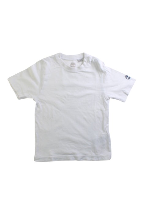 A White Short Sleeve T Shirts from Timberland in size 2T for boy. (Front View)