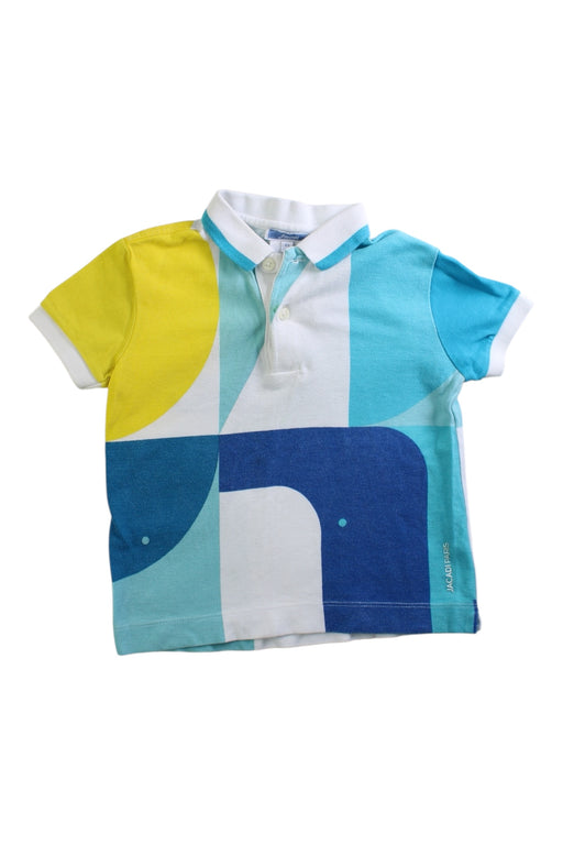 A Multicolour Short Sleeve Polos from Jacadi in size 4T for boy. (Front View)