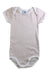 A Beige Short Sleeve Bodysuits from Petit Bateau in size 2T for girl. (Front View)