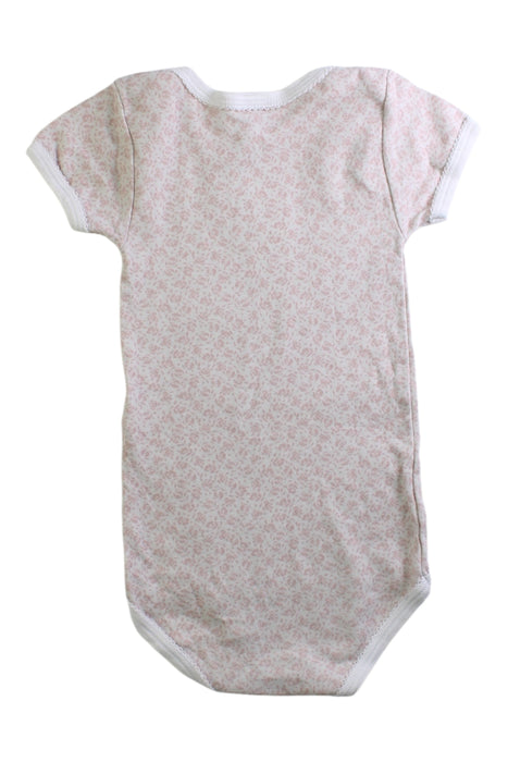 A Beige Short Sleeve Bodysuits from Petit Bateau in size 2T for girl. (Back View)