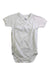 A Grey Short Sleeve Bodysuits from Petit Bateau in size 6-12M for boy. (Front View)